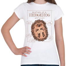 PRINTFASHION Süni anatómia - Női póló - Fehér