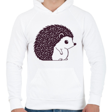 PRINTFASHION Süni - Férfi kapucnis pulóver - Fehér férfi pulóver, kardigán