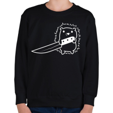 PRINTFASHION Süni késsel - Gyerek pulóver - Fekete gyerek pulóver, kardigán