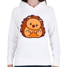 PRINTFASHION Süni - Női kapucnis pulóver - Fehér