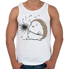 PRINTFASHION Süni pitypanggal - Férfi atléta - Fehér