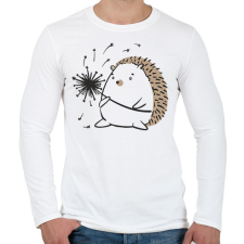 PRINTFASHION Süni pitypanggal - Férfi hosszú ujjú póló - Fehér férfi póló