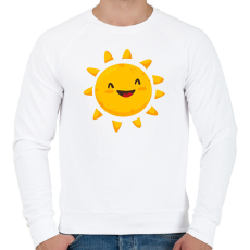 PRINTFASHION sunn - Férfi pulóver - Fehér