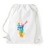 PRINTFASHION Sunny stag - Sportzsák, Tornazsák - Fehér
