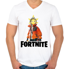 PRINTFASHION Sunspot - fortnite - Férfi V-nyakú póló - Fehér férfi póló