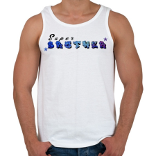 PRINTFASHION super brother - Férfi atléta - Fehér atléta, trikó