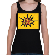 PRINTFASHION Super könyvelő - Női atléta - Fekete női trikó