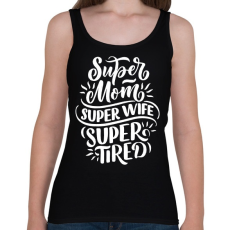 PRINTFASHION Super mom! - Női atléta - Fekete