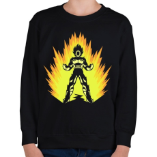 PRINTFASHION Super power - Gyerek pulóver - Fekete