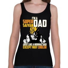 PRINTFASHION Super Saiyan APA - Női atléta - Fekete