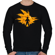 PRINTFASHION Super Saiyan - Férfi pulóver - Fekete férfi pulóver, kardigán