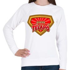 PRINTFASHION SUPER TÉLAPÓ - Női pulóver - Fehér női pulóver, kardigán