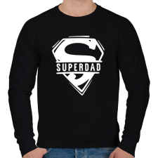 PRINTFASHION Superdad - Férfi pulóver - Fekete férfi pulóver, kardigán