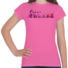 PRINTFASHION supergranny grafitti - Női póló - Rózsaszín női póló