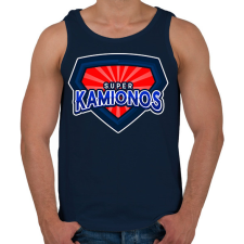 PRINTFASHION SUPERKAMIONOS - Férfi atléta - Sötétkék atléta, trikó
