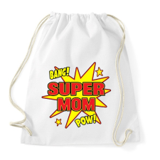 PRINTFASHION Supermom - Sportzsák, Tornazsák - Fehér tornazsák