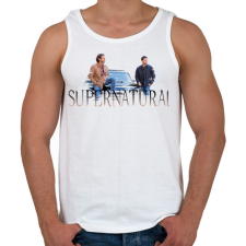 PRINTFASHION Supernatural - Férfi atléta - Fehér atléta, trikó
