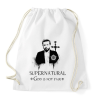 PRINTFASHION SUPERNATURAL GOD IS NOT FAIR - Sportzsák, Tornazsák - Fehér
