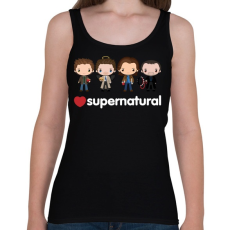 PRINTFASHION Supernatural - Női atléta - Fekete