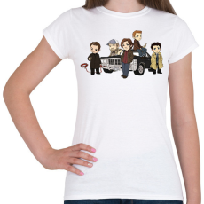 PRINTFASHION Supernatural - Odaát - Női póló - Fehér