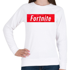 PRINTFASHION Supp' Fortnite - Női pulóver - Fehér női pulóver, kardigán