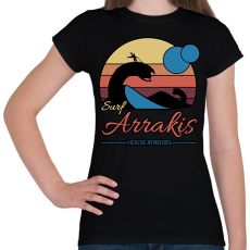PRINTFASHION Surf Arrakis - Női póló - Fekete