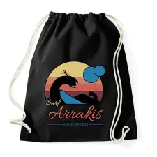 PRINTFASHION Surf Arrakis - Sportzsák, Tornazsák - Fekete tornazsák