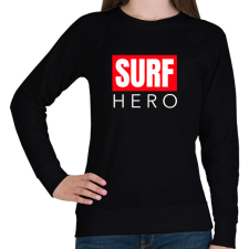 PRINTFASHION SURF HERO - Női pulóver - Fekete női pulóver, kardigán