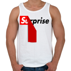 PRINTFASHION Surprise - Férfi atléta - Fehér