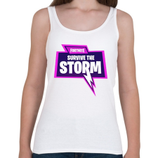 PRINTFASHION Survive the Storm - Női atléta - Fehér női trikó