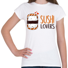 PRINTFASHION Sushi imádók - Női póló - Fehér női póló