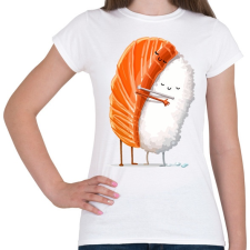 PRINTFASHION Sushi lover - Női póló - Fehér női póló