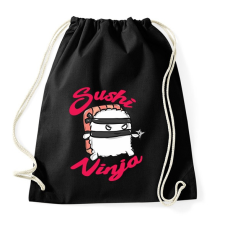 PRINTFASHION Sushi ninja - Sportzsák, Tornazsák - Fekete tornazsák