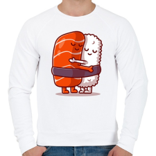 PRINTFASHION Sushi ölelés - Férfi pulóver - Fehér női pulóver, kardigán