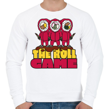 PRINTFASHION Sushi Squid Game - Férfi pulóver - Fehér férfi pulóver, kardigán