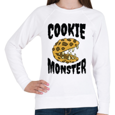 PRINTFASHION Süti szörny - Női pulóver - Fehér