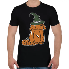 PRINTFASHION sütőtök nyuszi - Férfi póló - Fekete férfi póló