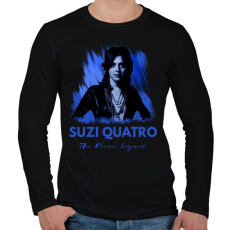 PRINTFASHION suzi quatro - Férfi hosszú ujjú póló - Fekete