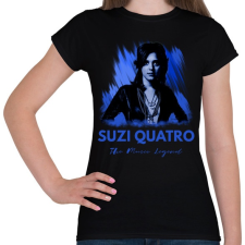 PRINTFASHION suzi quatro - Női póló - Fekete női póló