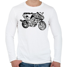 PRINTFASHION suzuki sv - Férfi hosszú ujjú póló - Fehér férfi póló