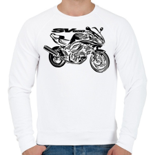 PRINTFASHION suzuki sv - Férfi pulóver - Fehér férfi pulóver, kardigán