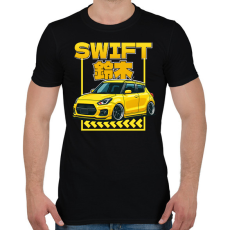 PRINTFASHION Suzuki swift - Férfi póló - Fekete