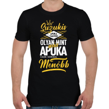 PRINTFASHION Suzukis apuka - Férfi póló - Fekete férfi póló