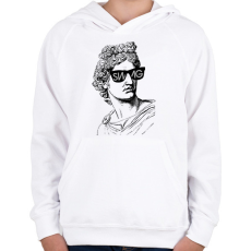 PRINTFASHION Swag 3 - Gyerek kapucnis pulóver - Fehér
