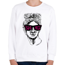 PRINTFASHION Swag 4 - Gyerek pulóver - Fehér gyerek pulóver, kardigán