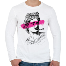 PRINTFASHION Swag 6 - Férfi hosszú ujjú póló - Fehér férfi póló