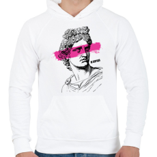 PRINTFASHION Swag 6 - Férfi kapucnis pulóver - Fehér