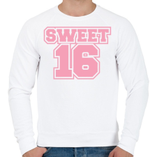 PRINTFASHION Sweet 16 - Férfi pulóver - Fehér férfi pulóver, kardigán