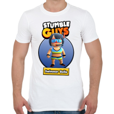 PRINTFASHION Swimmer Bella - Férfi póló - Fehér