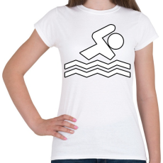 PRINTFASHION Swimmer - Női póló - Fehér